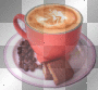 cup of coffee beans chocolate gif ( angelgold25 )
