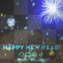 Happy New Year (2021) • Made with a background of my front yard