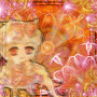 chibi orange pink girl ninetales