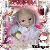 WINTER BIRD FAIRY BABY ELF