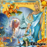  Orange et Bleu : Rose Arcanciel 