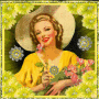 madam in yellow