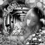 fantasy valentine  black and white 