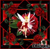 Tinkerbell Valentine with Roses
