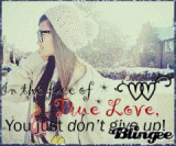 in the face of true love, you just don't give up