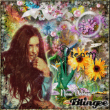 Nina Dobrev ~ Spring ~ {Originaal Blingee By Mamoje}