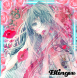 Miku lovely fushia kiss-vocaloid