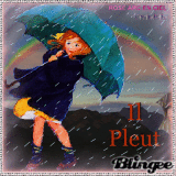 *ROSE ARC EN CIEL*Il pleut bergère*