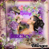 Spring tag for Becky J