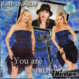 Kate Winslet - Blue & Black
