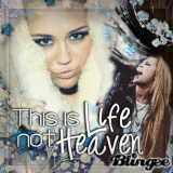 miley cyrus blue blingee