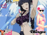 Hinari et son amie a la plage