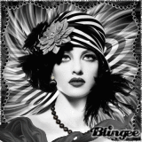 Woman Black and White Vintage