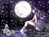Anime Girl purple
