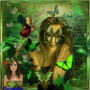 Green Butterfly Lady & Her Many Butterflies!!! Green Butterfly Lady & Her Many Butterflies!!!