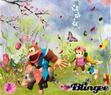 Kiddy Kong Dixie Kong and Ellie Spring