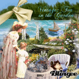 Vintage: Tea in the Garden  By BRU 