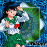 anime green blue