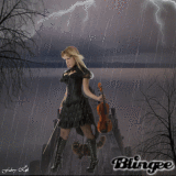 GOTHIC DARK WOMAN VIOLINIST BY FABRYKING61