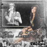 demi lovato black & white