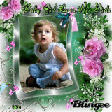 Baby Girl Loves Her Birds   By BRU 