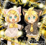 Rin y Len Neko