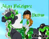 Alma Rodriguez and Button