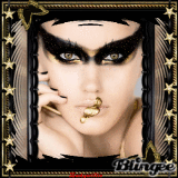 Gold & Black Eagle Eyes Woman!!!