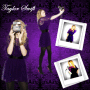 Taylor swift purple polaroids!!!!!!!!
