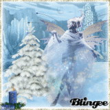 blue winter fantasy fairy