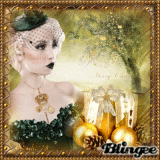 Fantasie gold schwarz