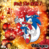 Sonic the Hedgehog decks the hall!!