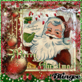 Vintage Santa Receives Christmas Card~ Merry Christmas To "ALL" My Friends; You're ALL Wonderful <3