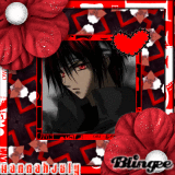 Emo Anime Boy in red and black