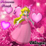 Princess Peach of hearts