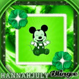 Baby Mickey Mouse in green