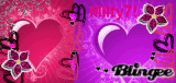 Pink and Purple Hearts