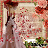 vintage woman falling in love