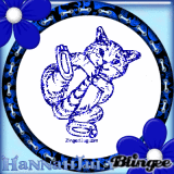 Cat in Blue