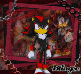 shadow the hedgehog frame black red