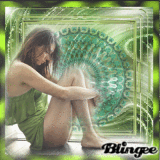 Green Fantasy girl