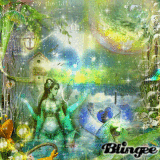 blue greenn yellow fantasy