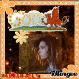 Bill Kaulitz in an Orange Google: St David's Day!!!!!