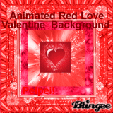 Animated Red Love Valentine Background