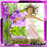Blumenkind mit Krokusse
