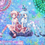deux anime girl ~ rose bleu / pink blue deux anime girl ~ rose bleu / pink blue
