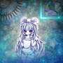 Blue anime girl (Early B-day present for darklove143)