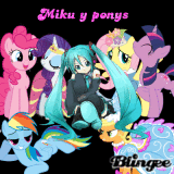 Miku Hatsune Y las ponys