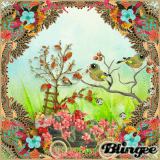 vintage flower frame