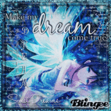 Anime Blue Girl : Make my Dream come true, Beautiful Dream, Sweet Dreams